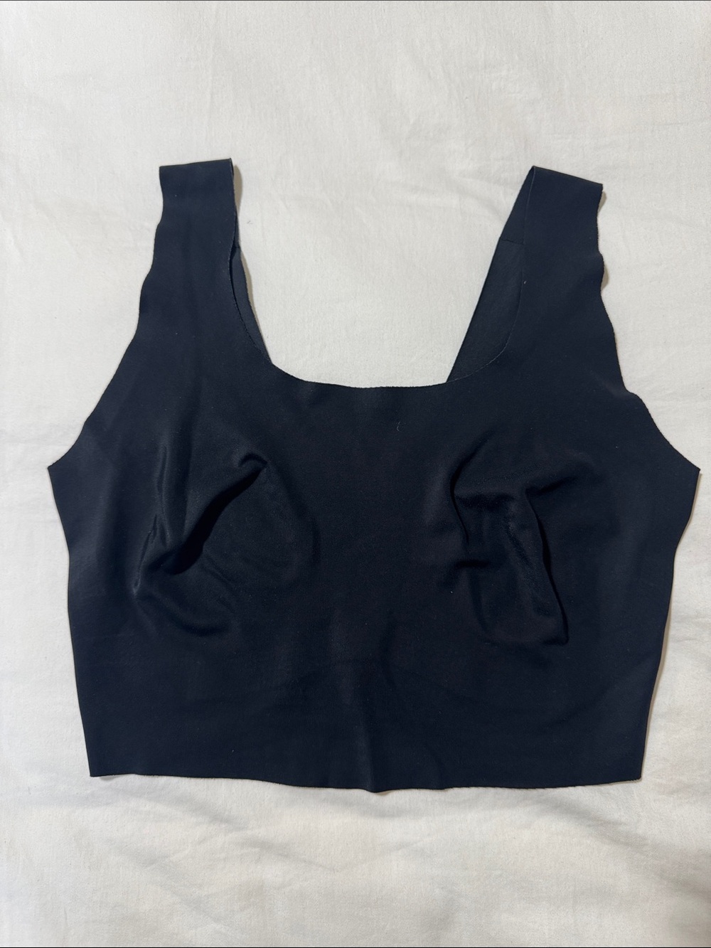 True & Co Womens Wide Strap black scoop neck Bralette size XS